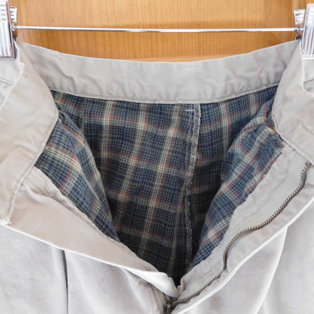 Women’s Lands End flannel lined chino pants